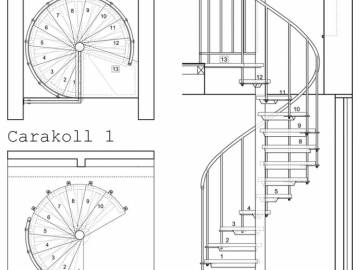 CARAKOLL 1 : Escalier colimaçon économique et confortable | Spira